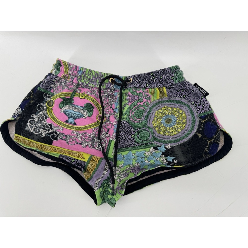VERSACE | Multicolor Barocco Patchwork Shorts Size 38